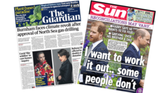 The Papers: 'Burnham faces climate revolt' and 'Harry wants to fix feud'