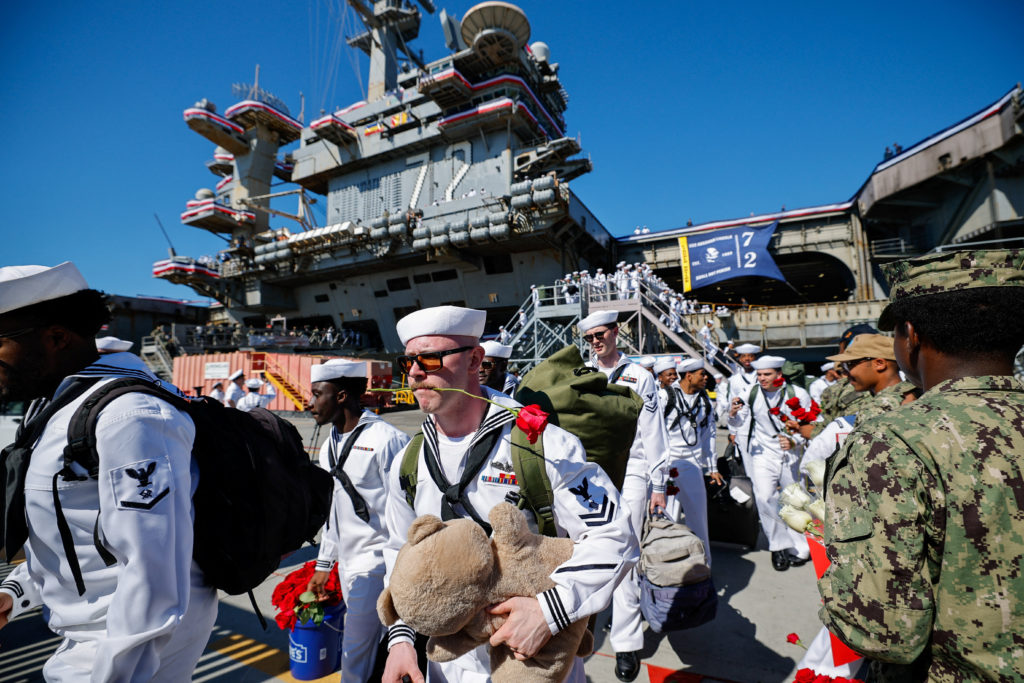 Long-deployed USS Abraham Lincoln returns home to San Diego Bay