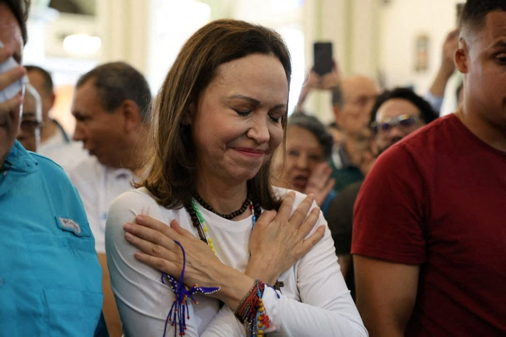 Venezuela's opposition leader Machado returns after months in exile