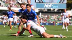 England thrash France to keep alive World Cup hopes