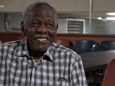 WATCH:  Owen Hanna celebrates 100 years in his happy place 