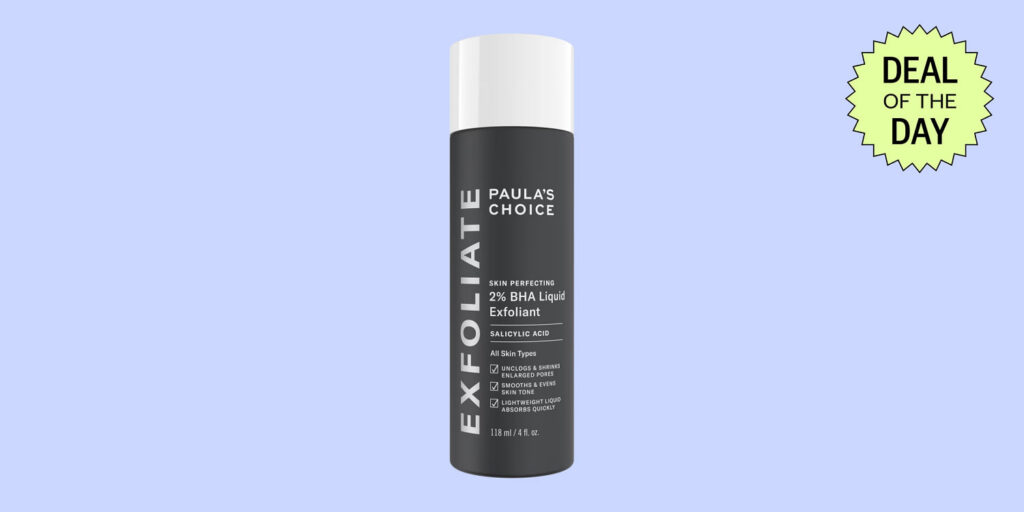 The Paula’s Choice BHA exfoliant is 20% off, plus 7 other bestsellers on sale today