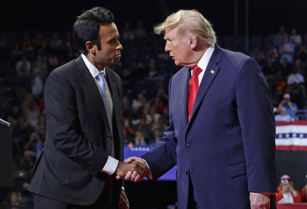 Trump doubles down on defending Vivek Ramaswamy’s attack ad against Amy Acton