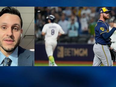 WATCH:  Brewers look to sweep Rays and win 1st World Series title