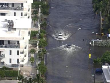 WATCH:  King tides swamp homes with seawater in South Florida and California coasts