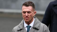 Robinson shared photos of reporter's family, court told
