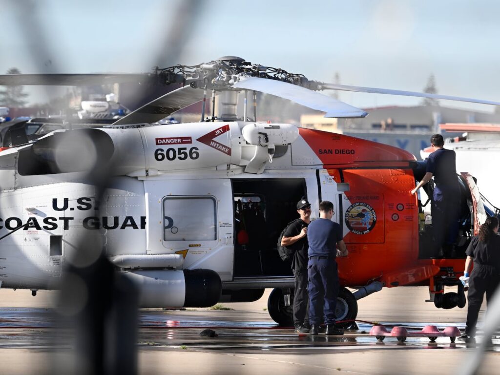 US Coast Guard rescues at least 16 and is searching for more in the water off Mexico's Baja Coast