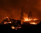 California brush fires force evacuations and tens of thousands of power shutoffs