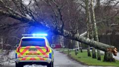 Amber warning in place as Storm Austen hits parts of UK