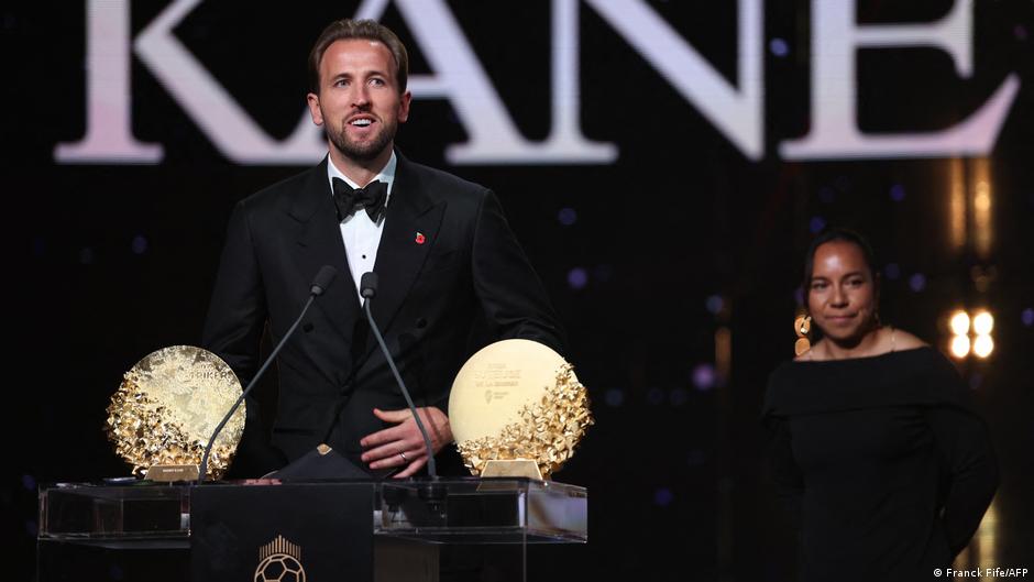 England and Bayern Munich striker Harry Kane wins Ballon d'Or