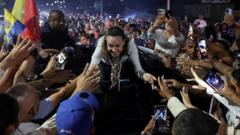 Crowds welcome Venezuela's María Machado after months in exile