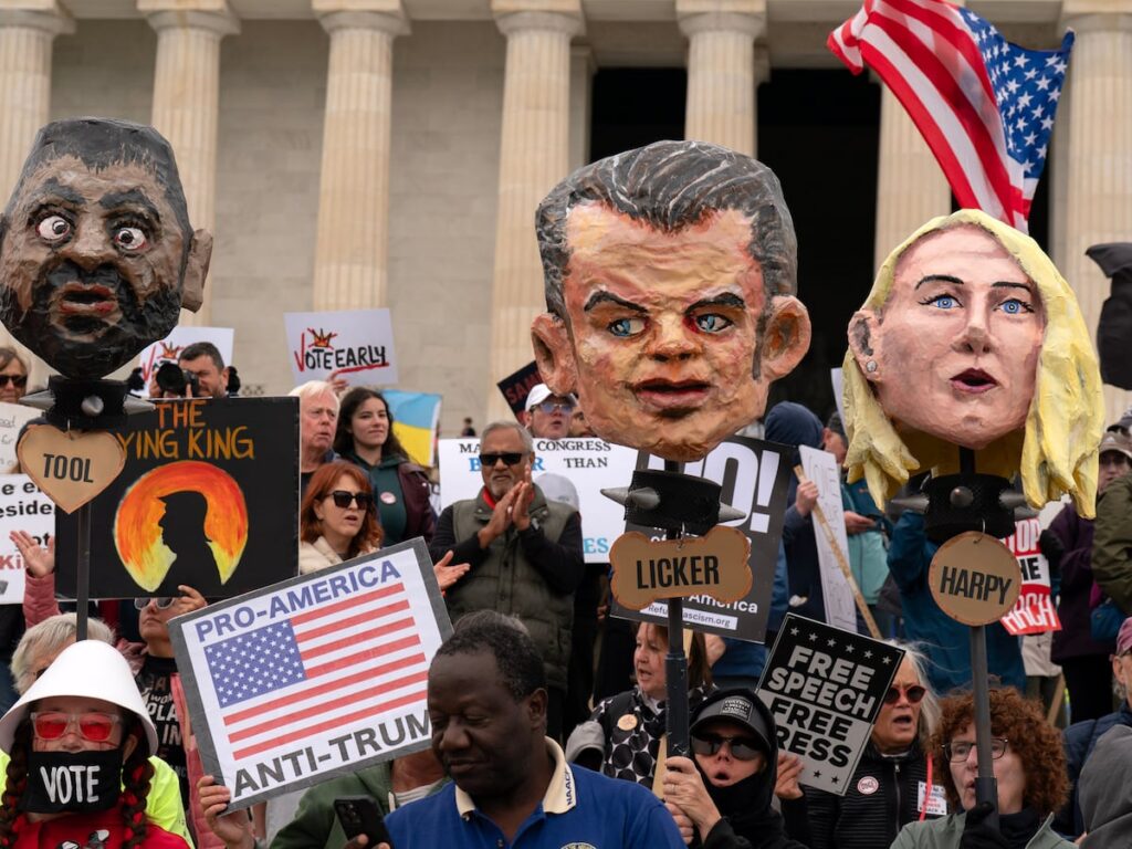 No Kings rallies across U.S. urge voters to cast ballots early ahead of midterms