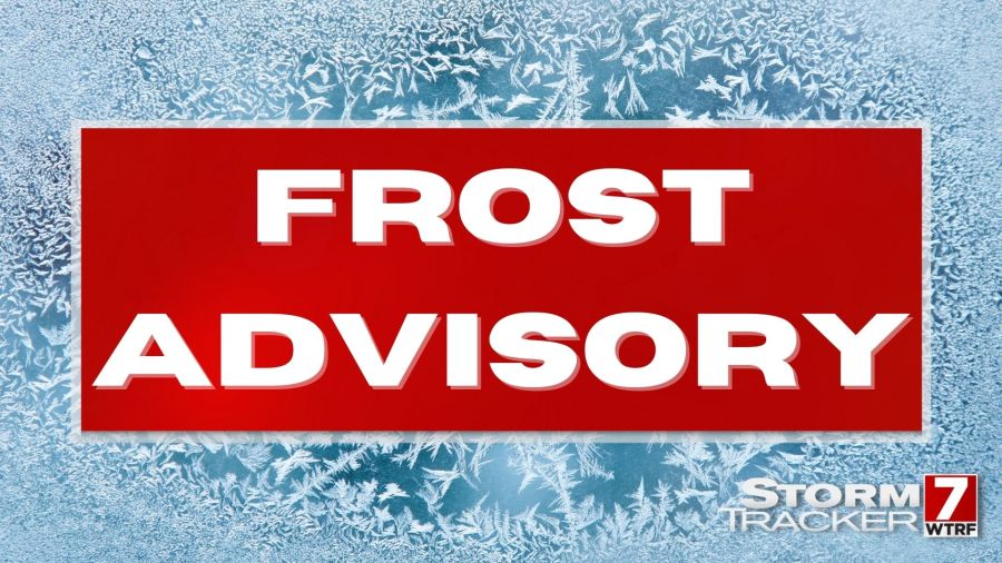 Parts of the Ohio Valley under a Frost Advisory for Tuesday morning