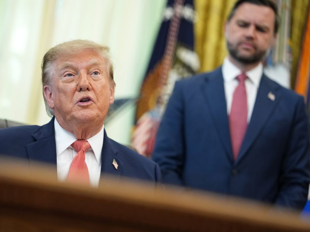 The Latest: Trump, Vance announce $25M whistleblower program to encourage reporting of alleged fraud