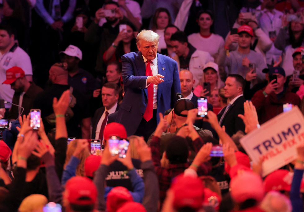 Trump lashes out at protesters repeatedly disrupting Texas rally: ‘Get the hell out!’