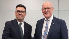 Burnham invites Swinney to work together on 'deeper Scottish devolution'