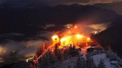 Watch: Fire engulfs Hitler's mountaintop Eagle's Nest retreat