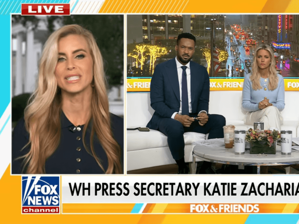 Katie Zacharia stumbles after getting blindsided with 'tough question' on Fox News