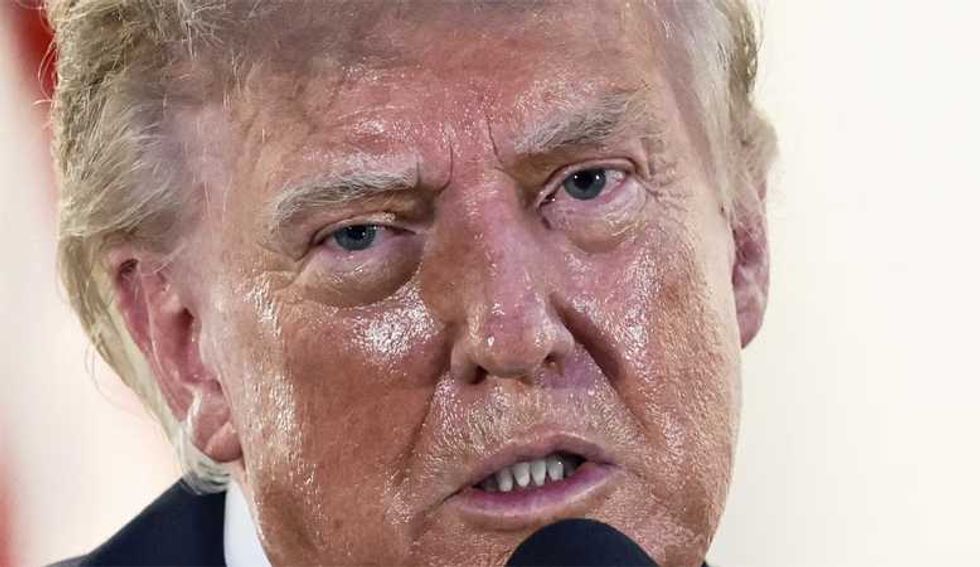'C'mon man': 'Sweating too much' Trump walloped on MS NOW for pushing obvious lie