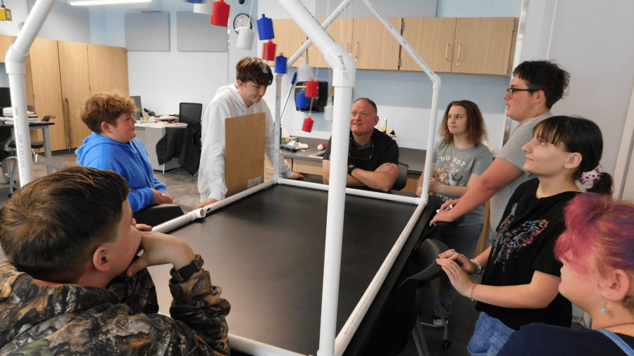 Bridgeport students put engineering skills to the test with wave machine
