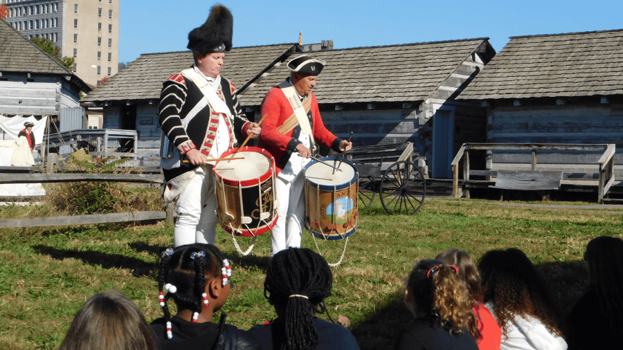 Students learn about early life in America at Historic Fort Steuben