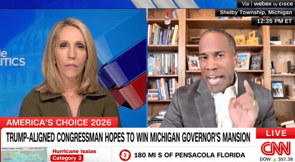 MAGA candidate gets more than he bargained for in tense exchange with CNN's Dana Bash
