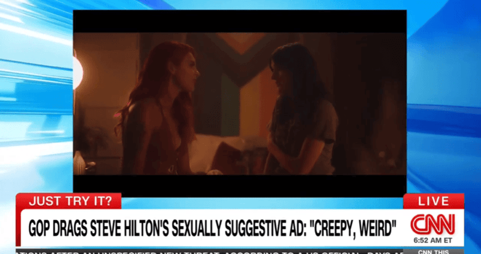 Surprising twist as Republican's racy ad trashed as 'grotesque' on the right