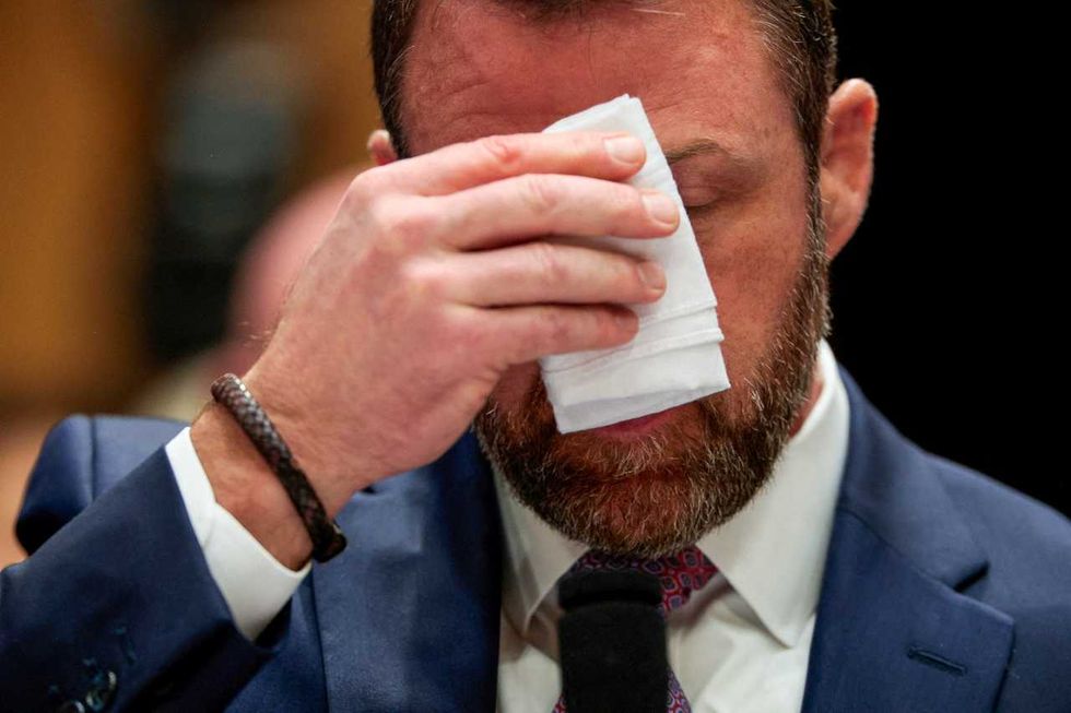 'Snowflake' Markwayne Mullin lambasted for 'clutching' stress ball during tense briefing
