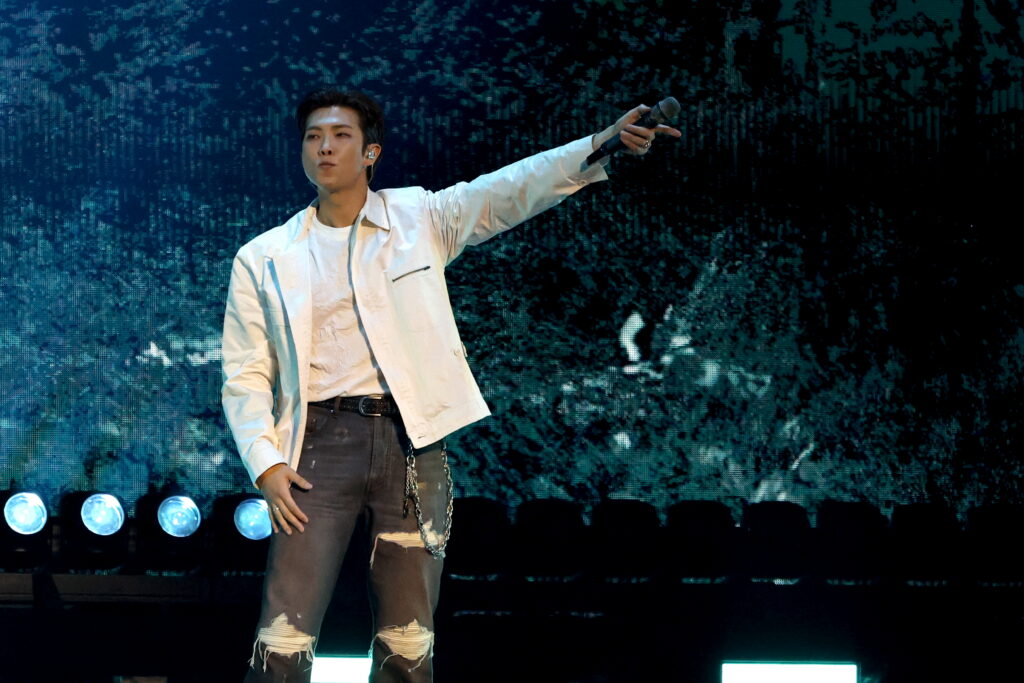 BTS frontman RM is showing his art collection. Fans are flocking to see it