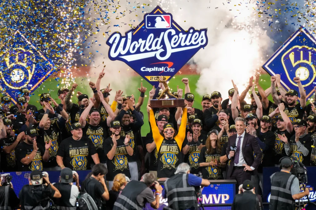 Brewers beat the Rays to win the first World Series title in franchise history