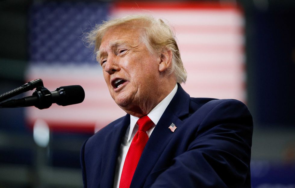 Cries ring out as Trump mocks 'spoiled child' protesting his election rant in Alaska
