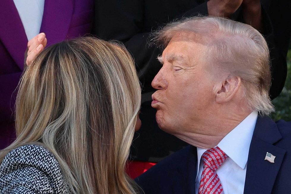 'His lips were tasers': Melania ignites internet as she dodges a kiss from Trump