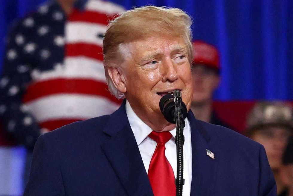 'Is that okay?' Trump startled as loud noises disrupt Texas rally